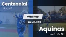 Matchup: Centennial vs. Aquinas  2018