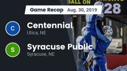 Recap: Centennial  vs. Syracuse Public  2019