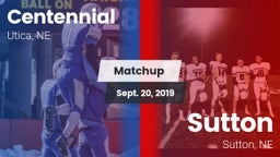 Matchup: Centennial vs. Sutton  2019
