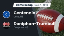 Recap: Centennial  vs. Doniphan-Trumbull  2019