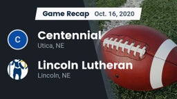 Recap: Centennial  vs. Lincoln Lutheran  2020