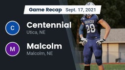 Recap: Centennial  vs. Malcolm  2021