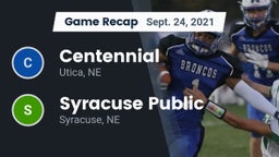 Recap: Centennial  vs. Syracuse Public  2021