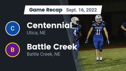 Recap: Centennial  vs. Battle Creek  2022