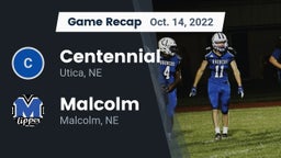 Recap: Centennial  vs. Malcolm  2022