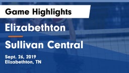 Elizabethton  vs Sullivan Central  Game Highlights - Sept. 26, 2019
