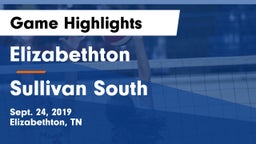 Elizabethton  vs Sullivan South Game Highlights - Sept. 24, 2019