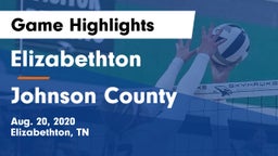 Elizabethton  vs Johnson County Game Highlights - Aug. 20, 2020