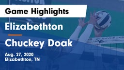 Elizabethton  vs Chuckey Doak Game Highlights - Aug. 27, 2020