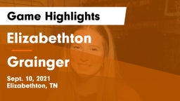 Elizabethton  vs Grainger  Game Highlights - Sept. 10, 2021