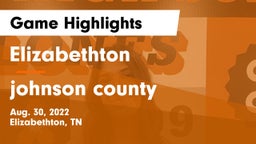 Elizabethton  vs johnson county Game Highlights - Aug. 30, 2022