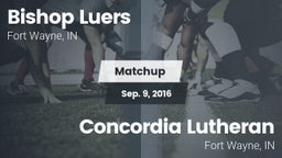 Matchup: Bishop Luers vs. Concordia Lutheran  2016