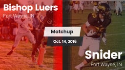 Matchup: Bishop Luers vs. Snider  2016