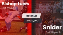 Matchup: Bishop Luers vs. Snider  2017
