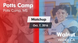 Matchup: Potts Camp vs. Walnut  2016
