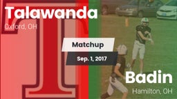 Matchup: Talawanda vs. Badin  2017