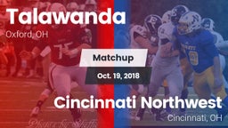 Matchup: Talawanda vs. Cincinnati Northwest  2018