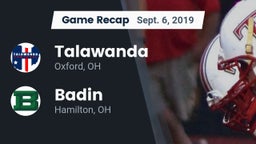 Recap: Talawanda  vs. Badin  2019