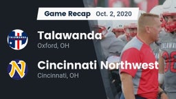 Recap: Talawanda  vs. Cincinnati Northwest  2020