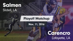 Matchup: Salmen vs. Carencro  2016