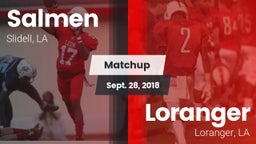 Matchup: Salmen vs. Loranger  2018