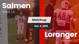 Matchup: Salmen vs. Loranger  2019
