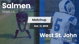 Matchup: Salmen vs. West St. John  2019