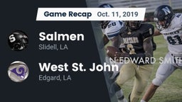 Recap: Salmen  vs. West St. John  2019