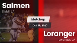 Matchup: Salmen vs. Loranger  2020
