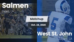 Matchup: Salmen vs. West St. John  2020