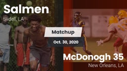 Matchup: Salmen vs. McDonogh 35  2020