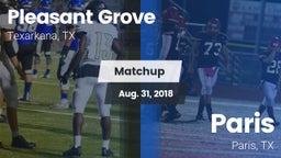 Matchup: Pleasant Grove vs. Paris  2018