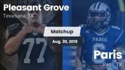 Matchup: Pleasant Grove vs. Paris  2019