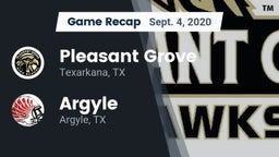 Recap: Pleasant Grove  vs. Argyle  2020