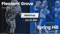 Matchup: Pleasant Grove vs. Spring Hill  2020