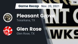 Recap: Pleasant Grove  vs. Glen Rose  2021