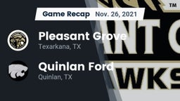 Recap: Pleasant Grove  vs. Quinlan Ford  2021