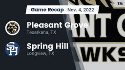 Recap: Pleasant Grove  vs. Spring Hill  2022