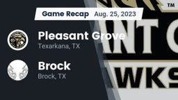 Recap: Pleasant Grove  vs. Brock  2023
