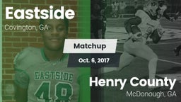 Matchup: Eastside vs. Henry County  2017