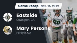 Recap: Eastside  vs. Mary Persons  2019