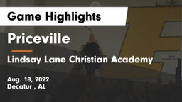 Priceville  vs Lindsay Lane Christian Academy Game Highlights - Aug. 18, 2022