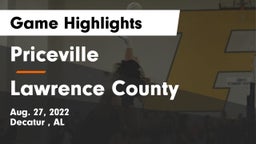 Priceville  vs Lawrence County  Game Highlights - Aug. 27, 2022