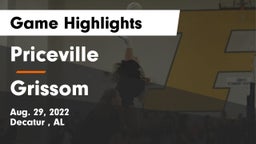 Priceville  vs Grissom Game Highlights - Aug. 29, 2022