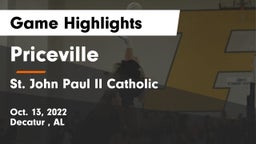 Priceville  vs St. John Paul II Catholic  Game Highlights - Oct. 13, 2022