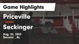 Priceville  vs Seckinger  Game Highlights - Aug. 26, 2023