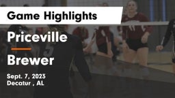 Priceville  vs Brewer Game Highlights - Sept. 7, 2023