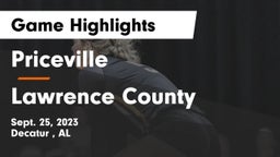 Priceville  vs Lawrence County Game Highlights - Sept. 25, 2023