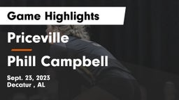 Priceville  vs Phill Campbell Game Highlights - Sept. 23, 2023