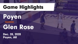 Poyen  vs Glen Rose  Game Highlights - Dec. 28, 2020